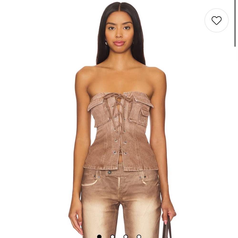 (NWOT) superdown Jasmin Tube Top in Brown